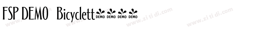 FSP DEMO   Bicyclett字体转换